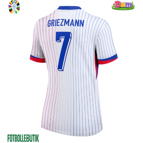 Frankrike Antoine Griezmann #7 Bortatröja Kvinnor EM 2024 Kortärmad